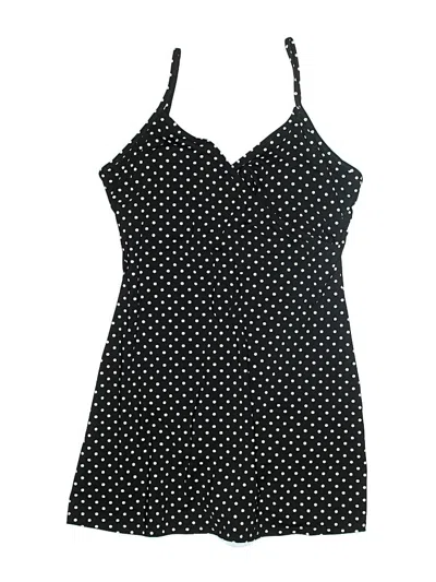 Pre-owned Garnet Hill Swimsuit Cover Up In Black