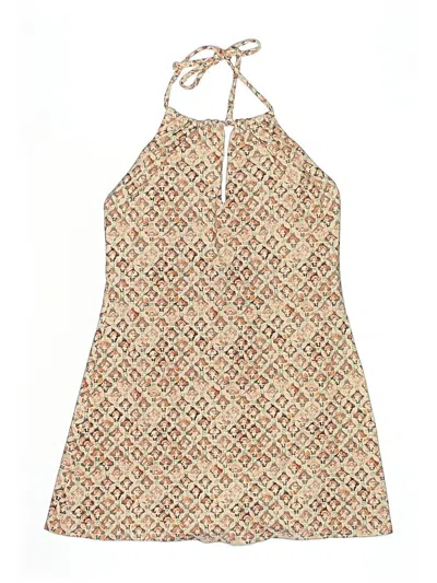 Pre-owned Garnet Hill Swimsuit Cover Up In Brown