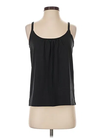 Pre-owned Garnet Hill Tank Top Black Halter Neckline Tops