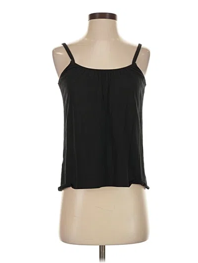 Pre-owned Garnet Hill Tank Top Black Strapless Neckline Tops