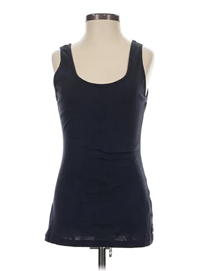 Pre-owned Garnet Hill Tank Top Black Strapless Neckline Tops