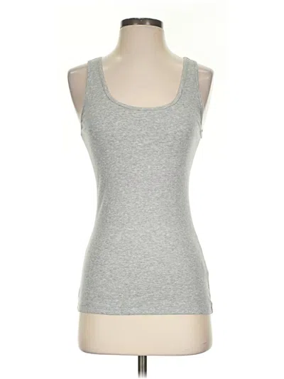Pre-owned Garnet Hill Tank Top Gray Strapless Neckline Tops