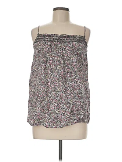 Pre-owned Garnet Hill Tube Top Gray Strapless Neckline Tops
