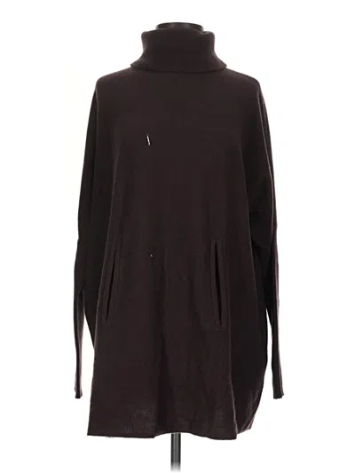 Pre-owned Garnet Hill Turtleneck Sweater In Black