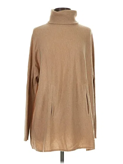 Pre-owned Garnet Hill Turtleneck Sweater In Brown