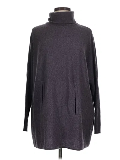 Pre-owned Garnet Hill Turtleneck Sweater In Gray