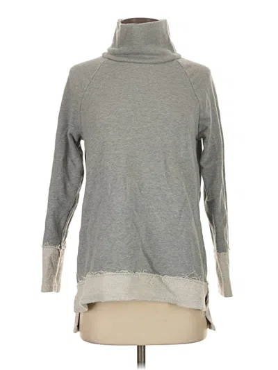 Pre-owned Garnet Hill Turtleneck Sweater In Gray