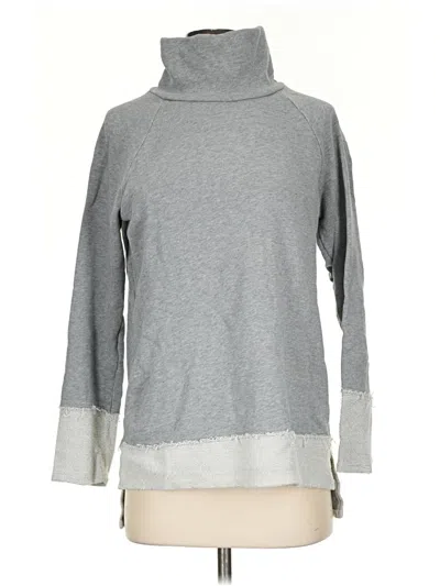 Pre-owned Garnet Hill Turtleneck Sweater In Gray