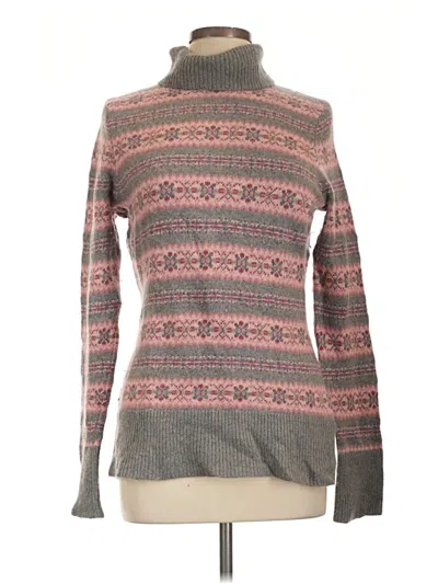 Pre-owned Garnet Hill Turtleneck Sweater In Gray