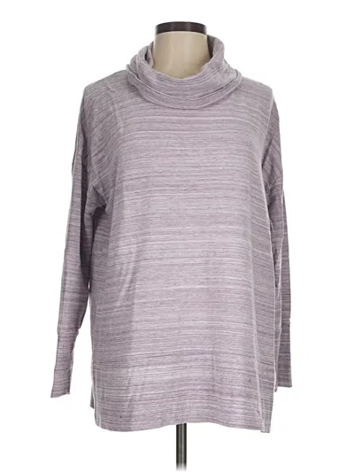 Pre-owned Garnet Hill Turtleneck Sweater In Purple