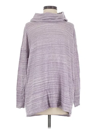 Pre-owned Garnet Hill Turtleneck Sweater In Purple