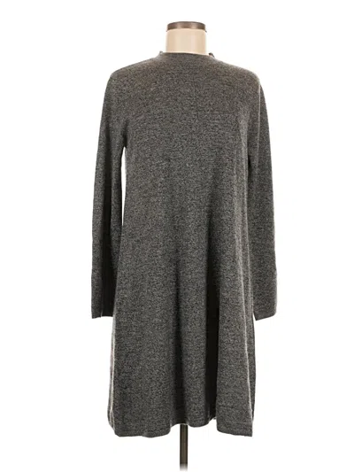 Pre-owned Garnet Hill Wool Dress In Gray