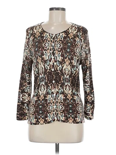 Pre-owned Garnet Hill Wool Pullover Sweater In Brown