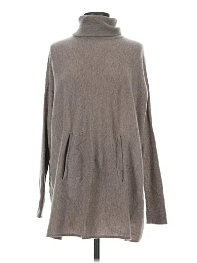 Pre-owned Garnet Hill Wool Pullover Sweater In Gray