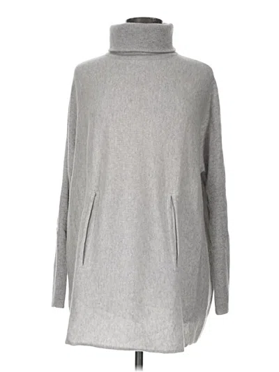 Pre-owned Garnet Hill Wool Pullover Sweater In Gray