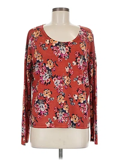 Pre-owned Garnet Hill Wool Pullover Sweater In Red