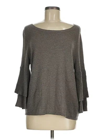 Pre-owned Garnet Hill Wool Sweater In Gray