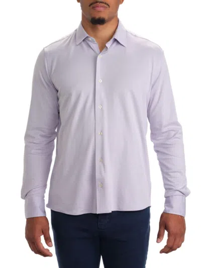 Garnet Men's Point Collar Shirt In Lavender