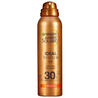 Garnier Ambre Solaire Ideal Bronze Tanning Mist For Face And Body Spf 30 150ml In White