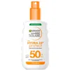 Garnier Ambre Solaire Spf 50 Hydra 24 Hour Protect High Protection Uvb & Uva Hydrating Sun Cream Spray 150ml