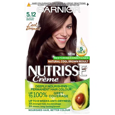 Garnier Nutrisse Permanent Hair Dye (various Shades) - 5.12 Glacial Brown
