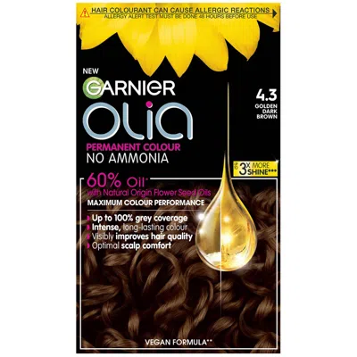 Garnier Olia Permanent Hair Dye (various Shades) - 4.3 Dark Golden Brown