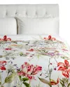 Garnier Thiebaut Dreamland Blanc Cotton Sateen Duvet Cover In Multi