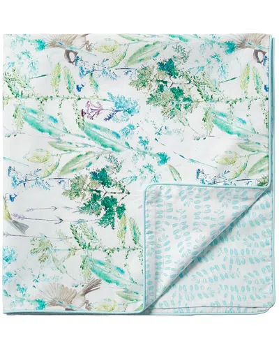 Garnier Thiebaut Jardin Vagabond Printemps Organic Cotton Sateen Pillow Sham In Multi