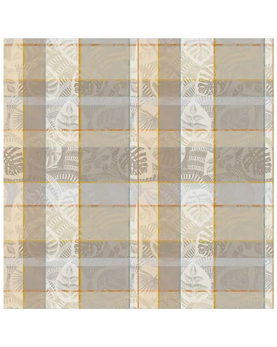 Garnier Thiebaut Mille Tropiques Coco Tablecloth In White