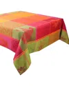 Garnier Thiebaut Mille Tutti Frutti Sangria Round Tablecloth In Multi