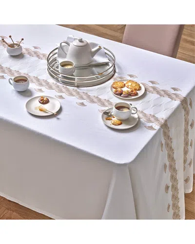 Garnier Thiebaut Osmose Blanc French Tablecloth In White