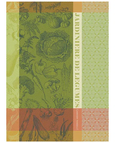 GARNIER THIEBAUT GARNIER THIEBAUT SET OF 2 JARDINIERE VERT KITCHEN TOWEL
