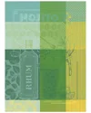 Garnier Thiebaut Set Of 2 Mojito Menthe Kitchen Towel In Green