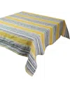 Garnier Thiebaut Sombrilla Curry French Tablecloth In Gray