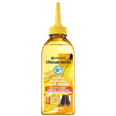 Garnier Ultimate Blends Nourishing Banana Hair Drink Liquid Conditioner For Dry Hair 200ml In Brown