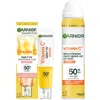 Garnier Vitamin C Brightening Spf50 Mist & Glow Fluid Sun Protection Bundle