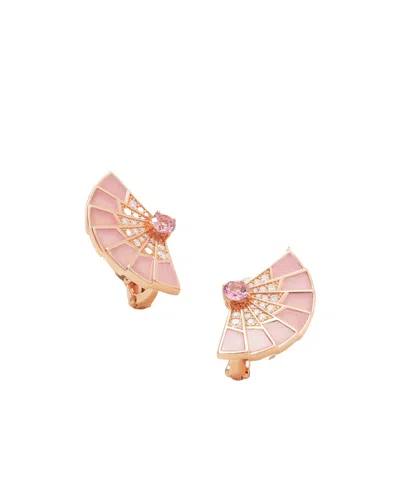 Garrard Fanfare Symphony 18-karat Rose Gold Multi-stone Earrings