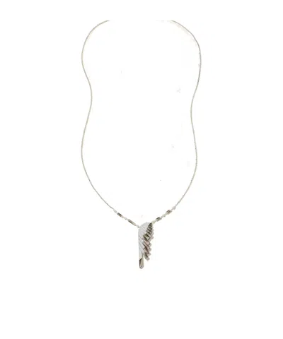 Garrard 18-karat White Gold, Mother-of-pearl And Diamond Necklace In Metallic
