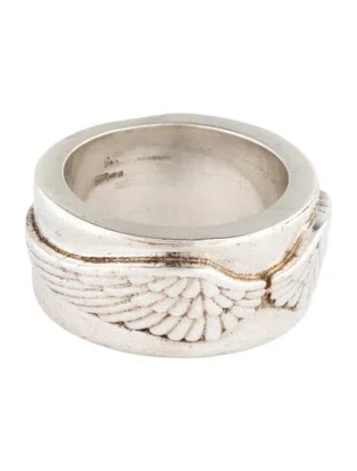 Pre-owned Garrard Double Wing Band Ring In Multicolor