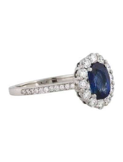 Pre-owned Garrard Platinum Sapphire & Diamond 1735 Ring In Multi