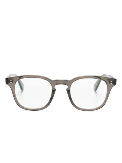 Garrett Leight Ace Ii Square-frame Glasses In Gray