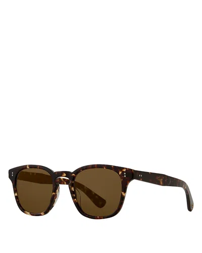 Garrett Leight Ace Ii Sun Square Sunglasses, 49mm In Black