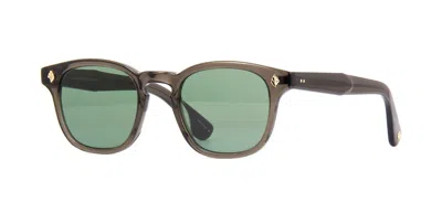 Pre-owned Garrett Leight Ace Sun Black Glass/semi-flat Pure G15 (blgl/sfpg15) Sunglasses