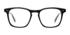 Garrett Leight Alder Square-frame Glasses In Black