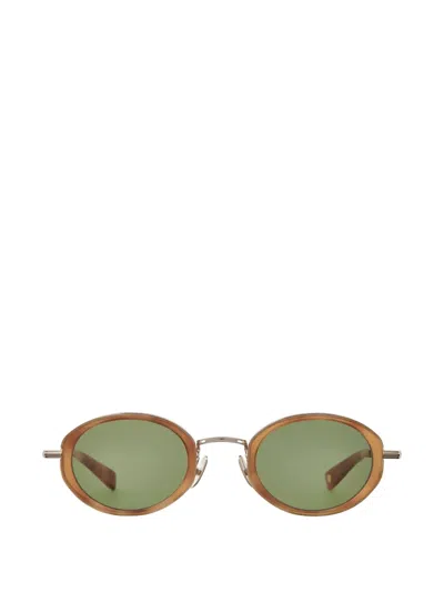 Garrett Leight Alper Round-frame Sunglasses In Brown
