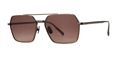 Garrett Leight Alta Sun Atg/sfaug Men's Sunglasses Gold Size 57