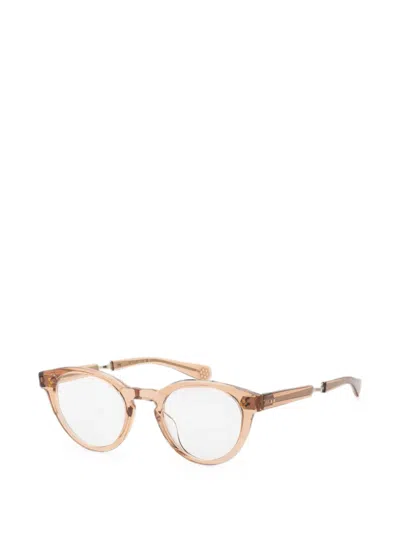 Garrett Leight 오드리 캣아이 프레임 안경 In Brown