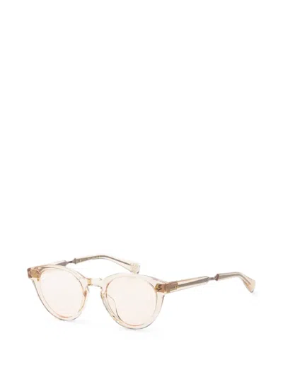 Garrett Leight 오드리 라운드 프레임 안경 In Neutral