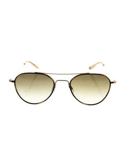 Pre-owned Garrett Leight Aviator Gradient Sunglasses