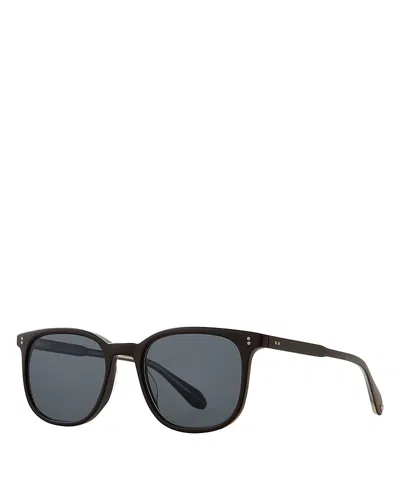 Garrett Leight Bentley Square Sunglasses, 51mm In Black